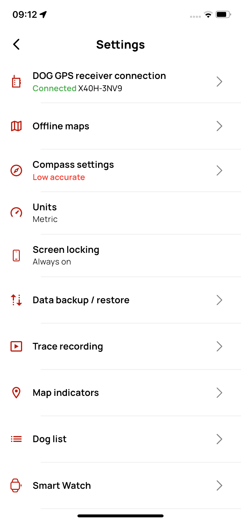 Waypoints in the app
