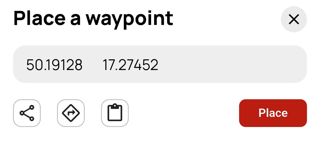 Creating a waypoint