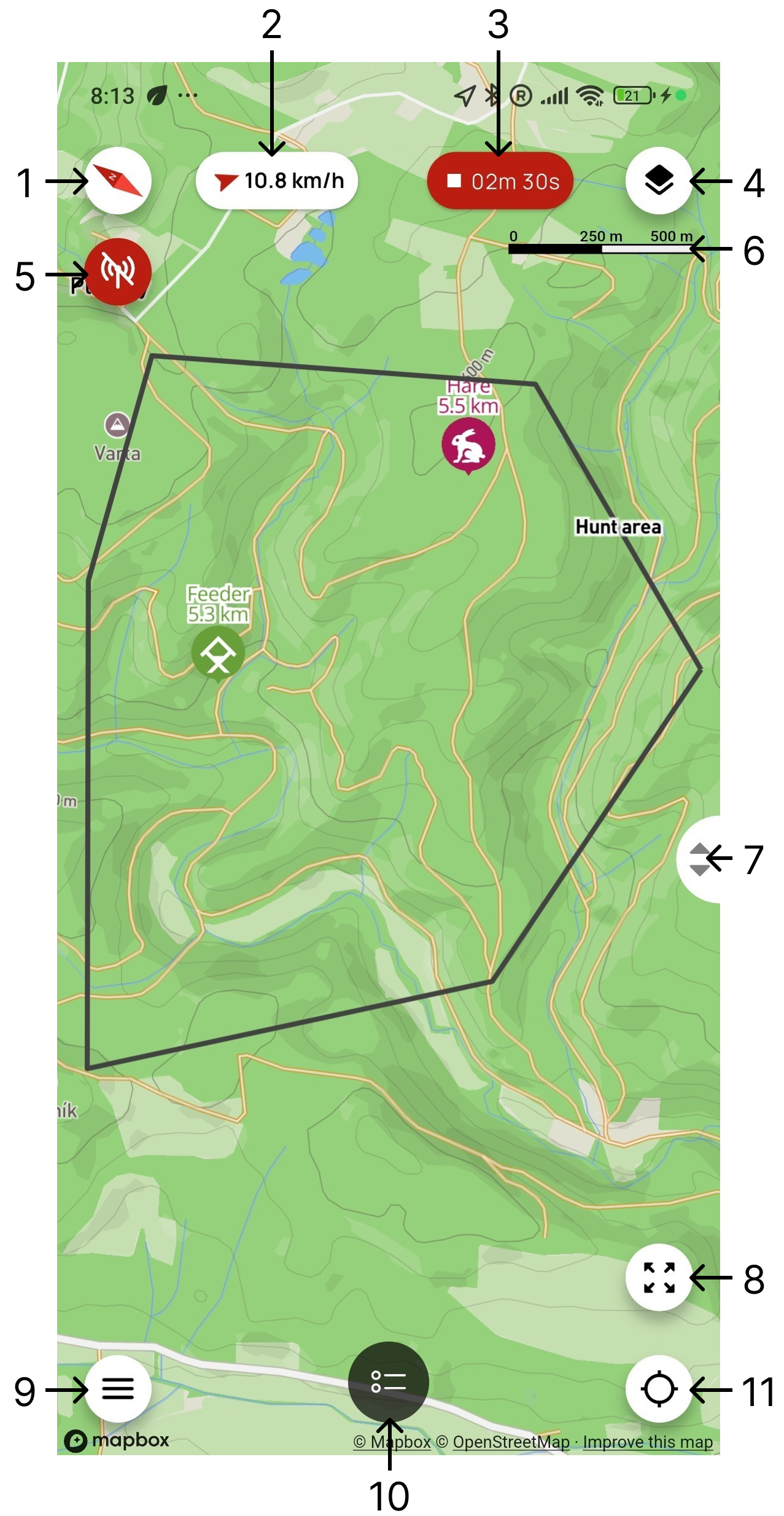 Map – Dogtrace GPS